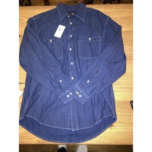 Arrow Men’s Lightweight Jean Button Up Shirt NWT Size M